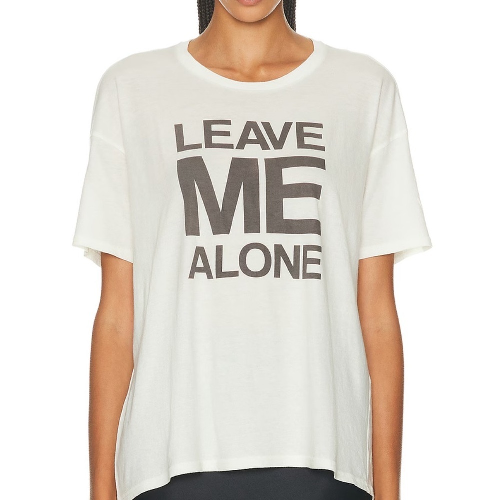 NWT New R13 Leave Me Alone Relaxed Tee In White Size XL